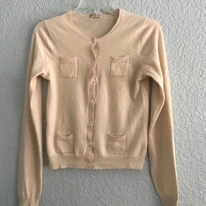 J Crew  button down cashmere cardigan.